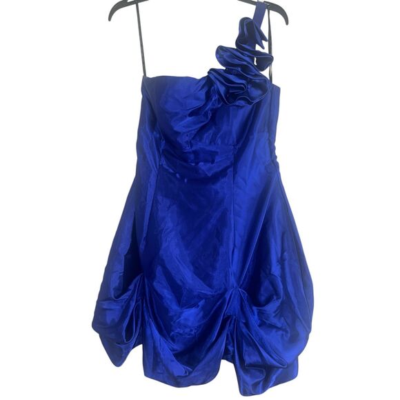 ✨Jessica McClintock Gunne Sax Sz 9 Dress Y2K Ruched Satin HOCO Prom Y2K VTG✨ - Picture 5 of 8